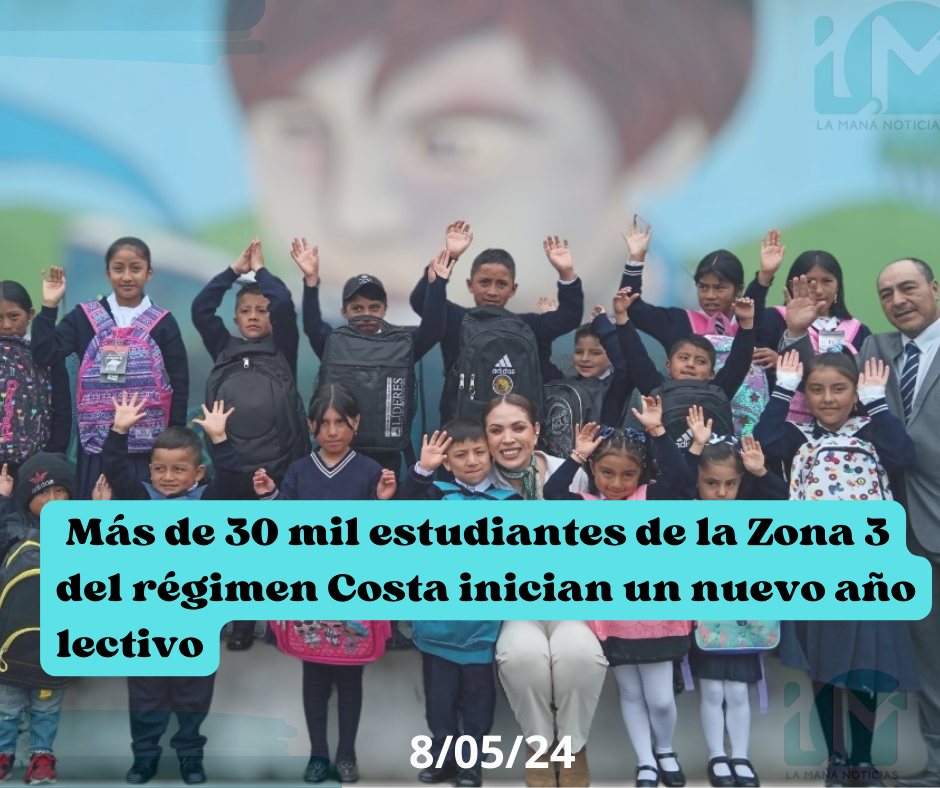 Más de 30 mil estudiantes de la Zona 3 del régimen Costa inician un nuevo año lectivo